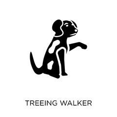Treeing Walker Coonhound dog icon. Treeing Walker Coonhound dog symbol design from Dogs collection.