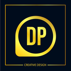Initial Letter DP Logo Template Design