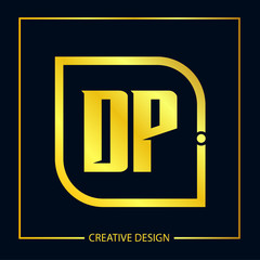 Initial Letter DP Logo Template Design