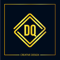 Initial Letter DQ Logo Template Design