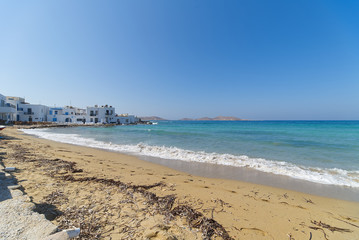 Naoussa village and beach - Aegean Sea - Paros Cyclades island - Greece