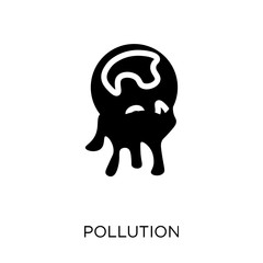 Pollution icon. Pollution symbol design from Ecology collection.