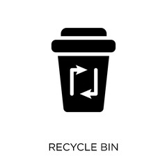 Recycle bin icon. Recycle bin symbol design from Ecology collection.