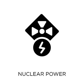 Nuclear power icon. Nuclear power symbol design from Ecology collection.