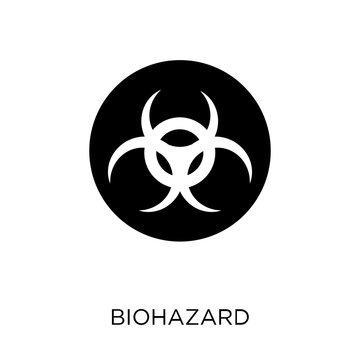 Biohazard icon. Biohazard symbol design from Ecology collection.