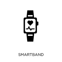 Smartband icon. Smartband symbol design from Electronic devices collection. Simple element vector illustration. Can be used in web and mobile.