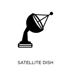 Satellite dish icon. Satellite dish symbol design from Electronic devices collection. Simple element vector illustration. Can be used in web and mobile.