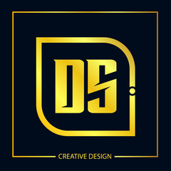 Initial Letter DS Logo Template Design