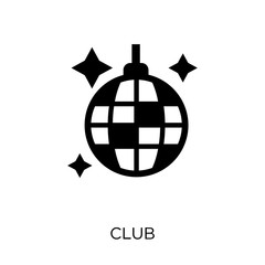 Club icon. Club symbol design from Entertainment collection. Simple element vector illustration. Can be used in web and mobile.