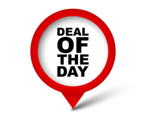 red vector banner deal of the day
