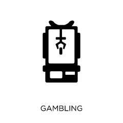 Gambling icon. Gambling symbol design from Entertainment collection. Simple element vector illustration. Can be used in web and mobile.