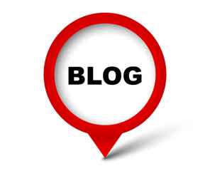 red vector banner blog