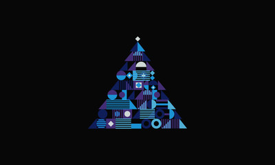 Christmas tree geometric
