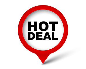 red vector banner hot deal