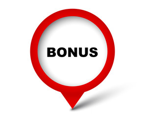 red vector banner bonus