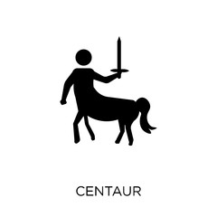 Centaur icon. Centaur symbol design from Fairy tale collection.