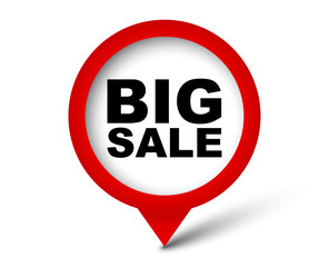 red vector banner big sale