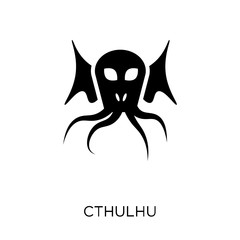Cthulhu icon. Cthulhu symbol design from Fairy tale collection.