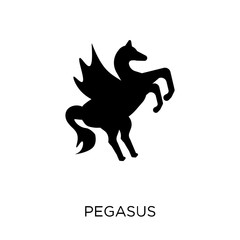 Pegasus icon. Pegasus symbol design from Fairy tale collection.