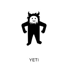 Yeti icon. Yeti symbol design from Fairy tale collection.