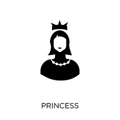 Princess icon. Princess symbol design from Fairy tale collection.