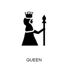 Queen icon. Queen symbol design from Fairy tale collection.