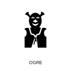 ogre icon. ogre symbol design from Fairy tale collection.