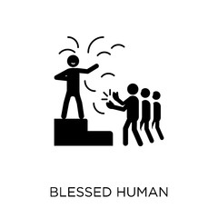blessed human icon. blessed human symbol design from Feelings collection.