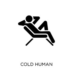 cold human icon. cold human symbol design from Feelings collection.