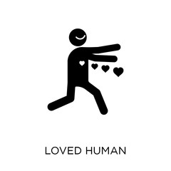 loved human icon. loved human symbol design from Feelings collection.