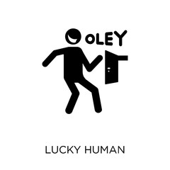lucky human icon. lucky human symbol design from Feelings collection.