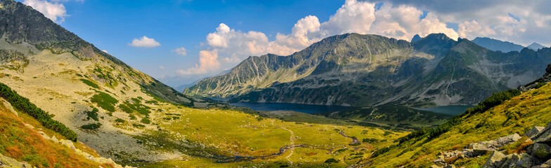 Naklejka na ściany i meble panorama of the Tatra Mountains