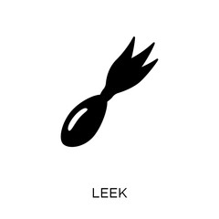 Leek icon. Leek symbol design from Fruit and vegetables collection.