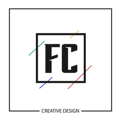 Initial Letter Logo FC Template Design