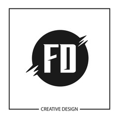 Initial Letter Logo FD Template Design