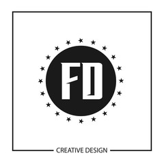 Initial Letter Logo FD Template Design