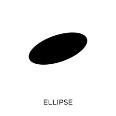 Ellipse icon. Ellipse symbol design from Geometry collection.