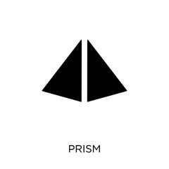 Prism icon. Prism symbol design from Geometry collection.