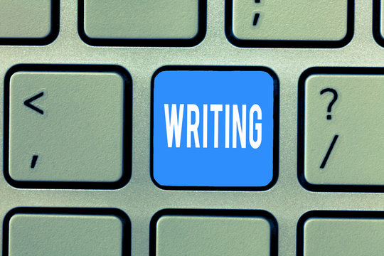 Word writing text Writing. Business concept for Action of write something Making important notes letters papers.