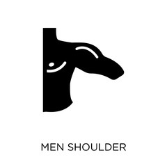 Men Shoulder icon. Men Shoulder symbol design from Human Body Parts collection. Simple element vector illustration. Can be used in web and mobile.