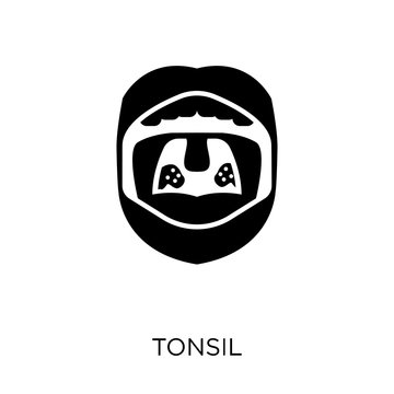 Tonsil icon. Tonsil symbol design from Human Body Parts collection. Simple element vector illustration. Can be used in web and mobile.