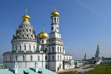 The Resurrection Cathedral of the New Jerusalem Monastery was built in the likeness of the Church of the Holy Sepulcher in Jerusalem. The cathedral was consecrated in 1685. Russia, Istra, September 20