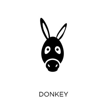 Donkey icon. Donkey symbol design from Animals collection.