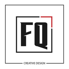 Initial Letter Logo FQ Template Design