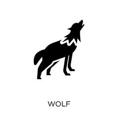 Wolf icon. Wolf symbol design from Animals collection.