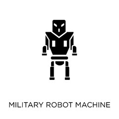 Fototapeta premium Military robot machine icon. Military robot machine symbol design from Army collection. Simple element vector illustration. Can be used in web and mobile.
