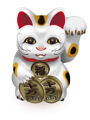 招き猫　左手招き