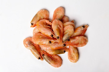Shrimp isolated on white background