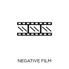 Negative film icon. Negative film symbol design from Cinema collection.