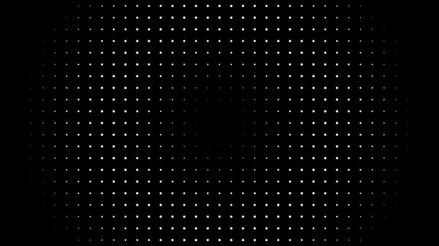 Abstract background digital dot loop  black and white
